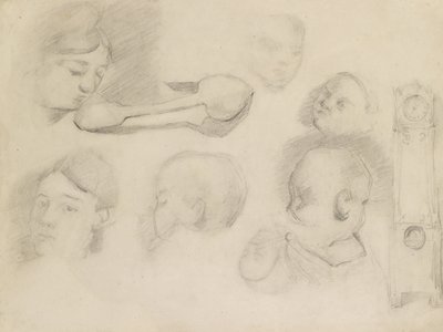 Studies of a Mother and Child, 19th century by Paul Cézanne